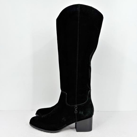 Vionic Women Bixby Knee High Boot 8.5 Wide WC Black Suede Water Repellent NWOB - Picture 8 of 11